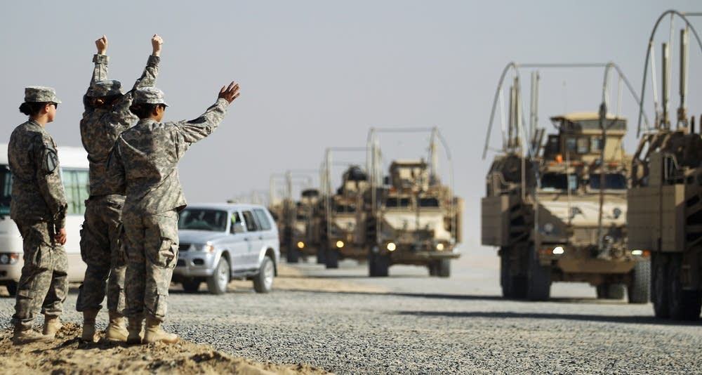 Son ABD konvoyu 2011'de Irak'ı terk ederken. Getty Images/Mario Tama